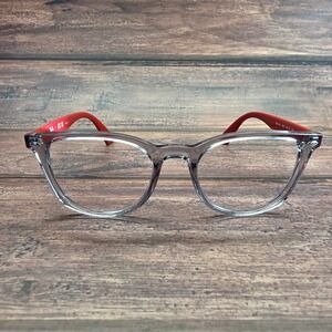 Ray-Ban Junior RB 1601 3812 Kids Eyeglasses Grey Red Square Frames 48-18-130